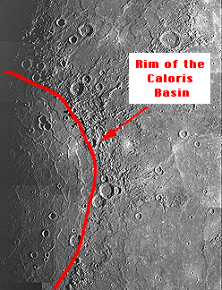 Bacia Caloris em Mercurio