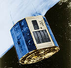 artist conception of Ariel V satellite in orbit