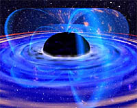 Artist's Conception of an Active Galactic Nuclei's black hole