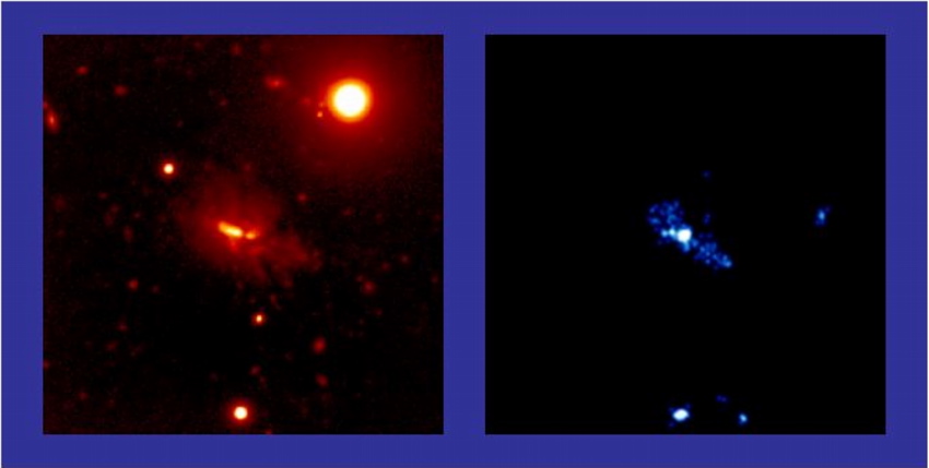 Optical and Chandra Image of 4C41.17