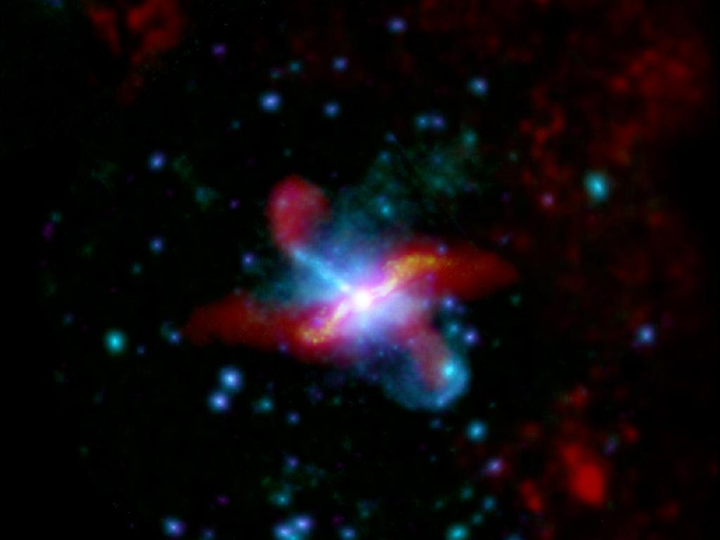 Herschel IR and XMM-Newton X-ray images of Cen A