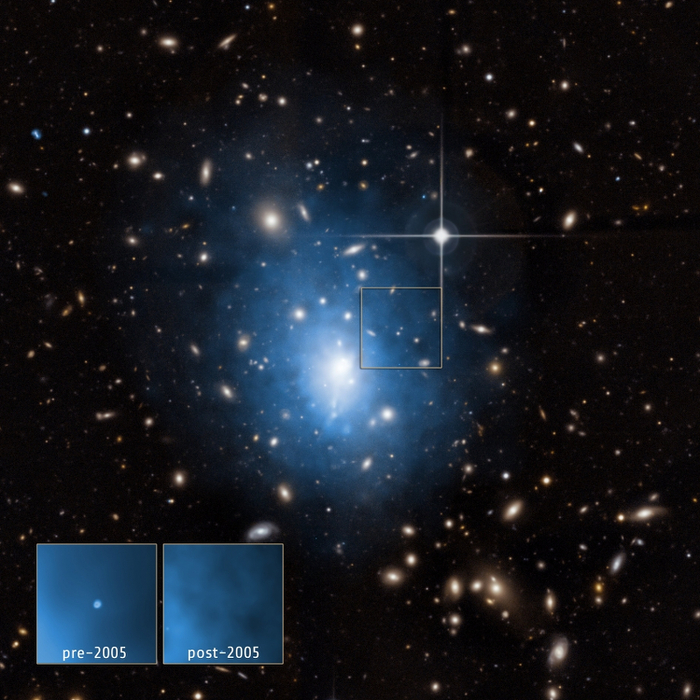 Evidence of an X-ray flare in Abell 1795 dwarf galaxy