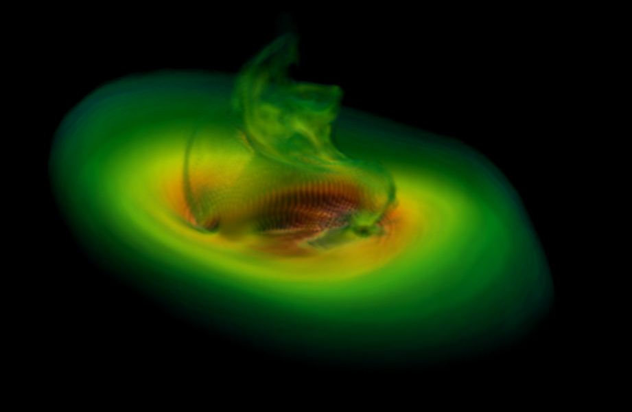 Simulation of merging black holes