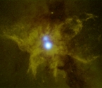 Chandra X-ray image of binary black hole at the center of NGC 6240