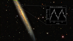 Galaxy NGC 5907 and ultra-luminous X-ray pulsar