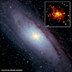 X-ray and optical image of M31