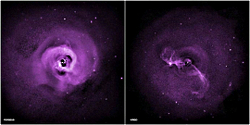 Chandra observations of turbulence in the Perseus and Virgo galaxy clusters