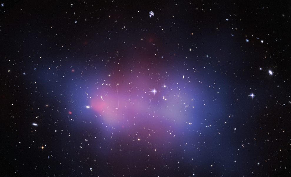 Chandra and Hubble image of El Gordo galaxy cluster