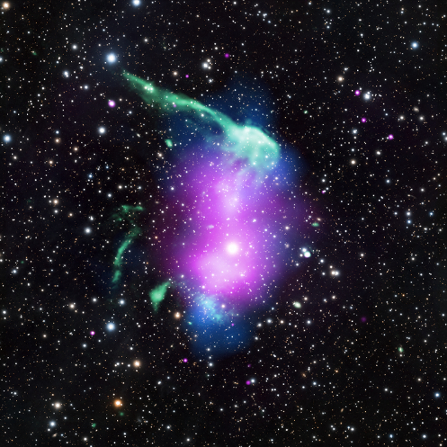 Composite X-ray, radio, optical and a mass map of the galaxy cluster RX J0603.3+4214