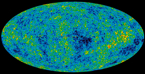 This image is the detailed, all-sky picture of the infant universe created from seven years of WMAP data. The image reveals 13.7 billion year old temperature fluctuations (shown as color differences) that correspond to the seeds that grew to become the galaxies.