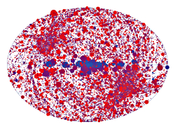 Map of XMM-Newton slew survey sources in galactic coordinates