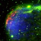 Chandra and optical image of NGC 6888
