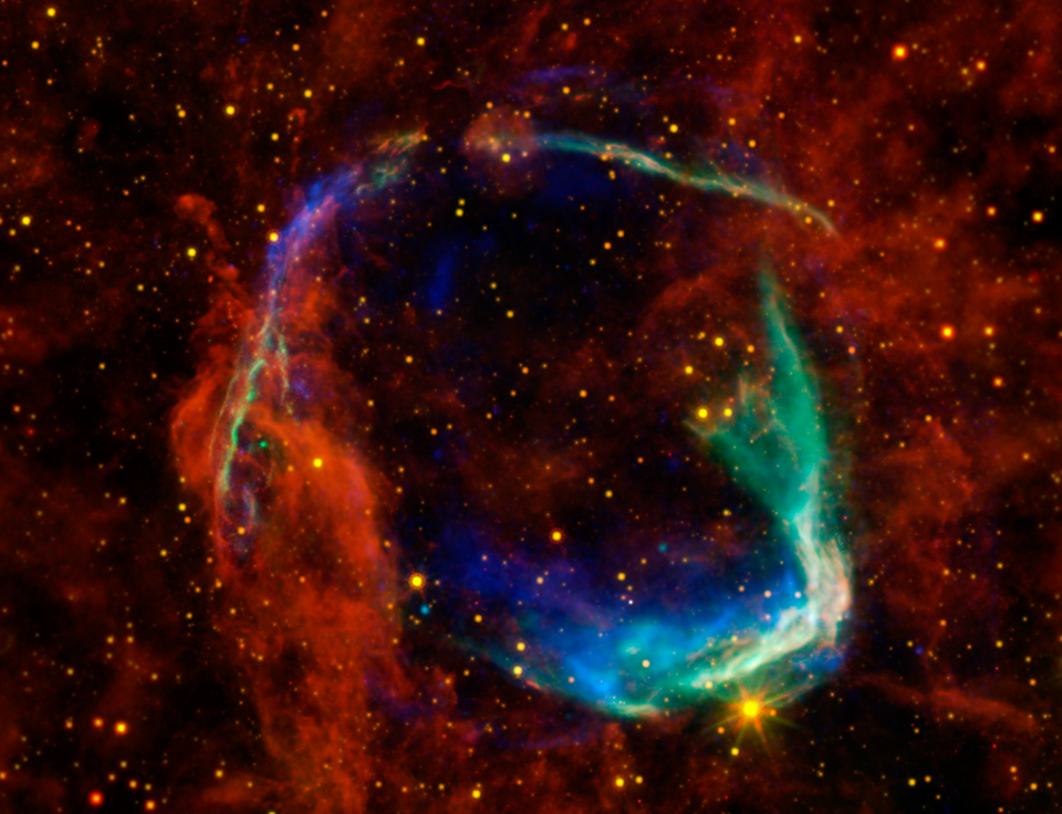 Multicolor image of supernova remnant RCW 86