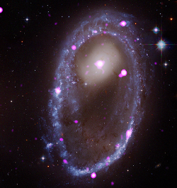 X-ray/optical composite of the ring galaxy AM 0644