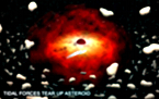 Are asteroids falling into the Milky Way's Black Hole?