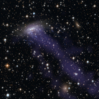 Chandra+HST image of spiral galaxy ESO 137-001