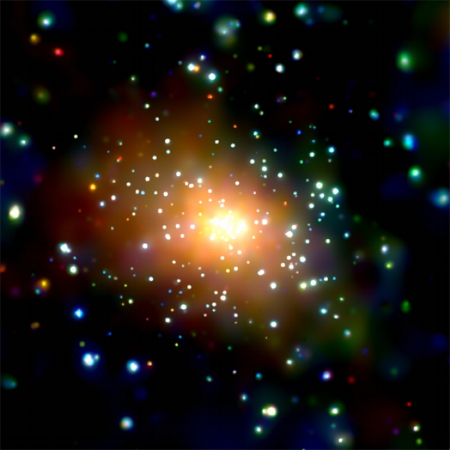 Chandra X-ray image of the Center of M31