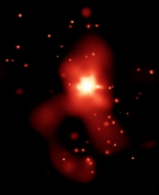Chandra image of Compact Object Halo around NGC 4261