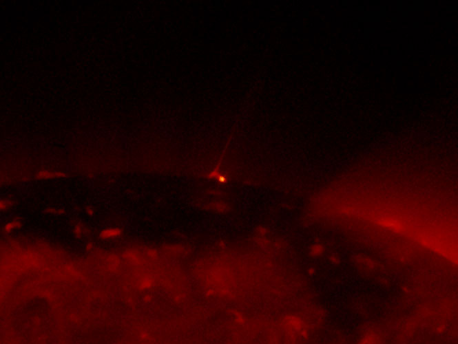 Hinode image of X-ray jet on Sun