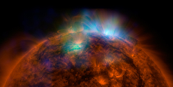 SDO and NuSTAR image of the sun