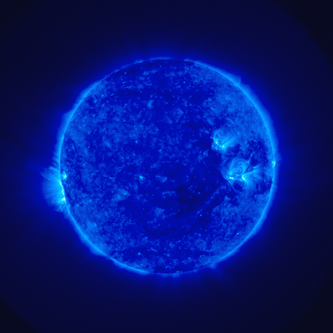 Stereo image of the solar corona
