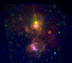 Sptizer and XMM image of Berkeley 87