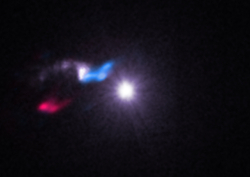 Composite X-ray/radio image of a star-forming cloud near the X-ray binary Cygnus X-3