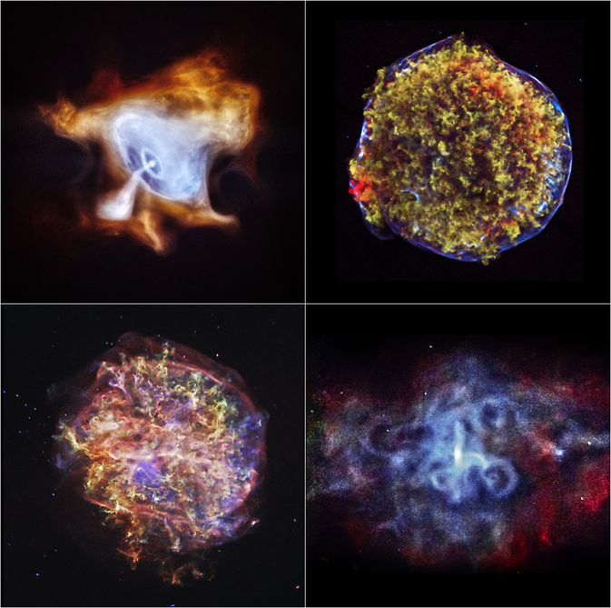 Sample of stunning X-ray images obtained by the Chanda X-ray Observatory