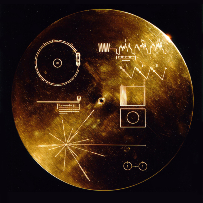 Early use of pulsar navigation on the Voyager Golden Record