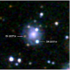 Swift/UVOT image of double supernovae