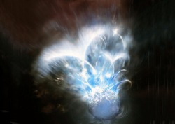 Illustration of a magnetar outburst