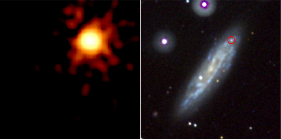 Swift images of SN 2008D