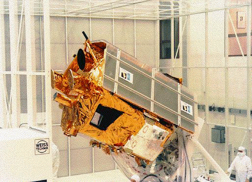 Bepposax in the clean room. Lateral view.