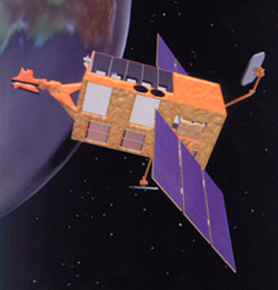 artist's concept of RXTE in space