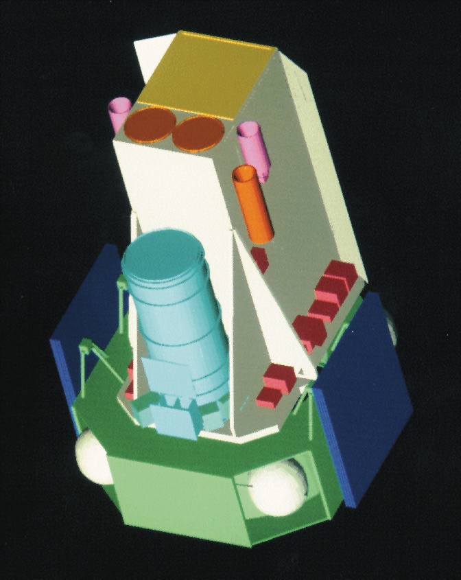 A conception of the INTEGRAL spacecraft. 