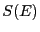 $\displaystyle S(E)$