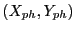 $(X_{ph}, Y_{ph})$