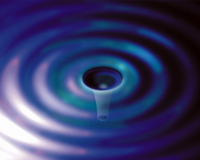artist's concept of gravitational waves