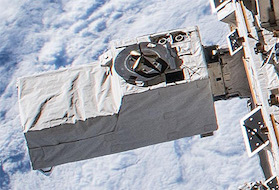 CALET mounted on the Kibo module on the ISS