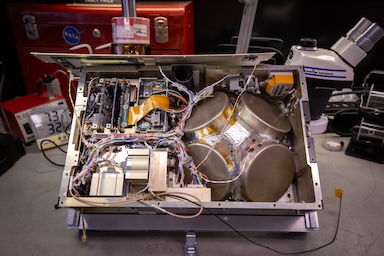 Interior components of the BurstCube spacecraft