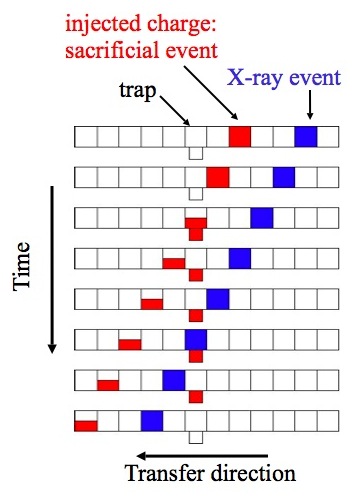 Schematic of sacrificial events