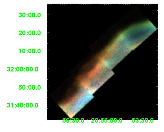 XIS False-Color Image of Cygnus Loop