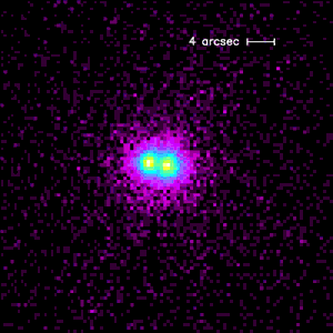 M15 in X-rays showing two sources