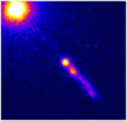Chandra image of the inner jet in the active galaxy 3c273