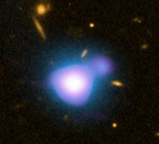 Composite image of the most distant X-ray jet known