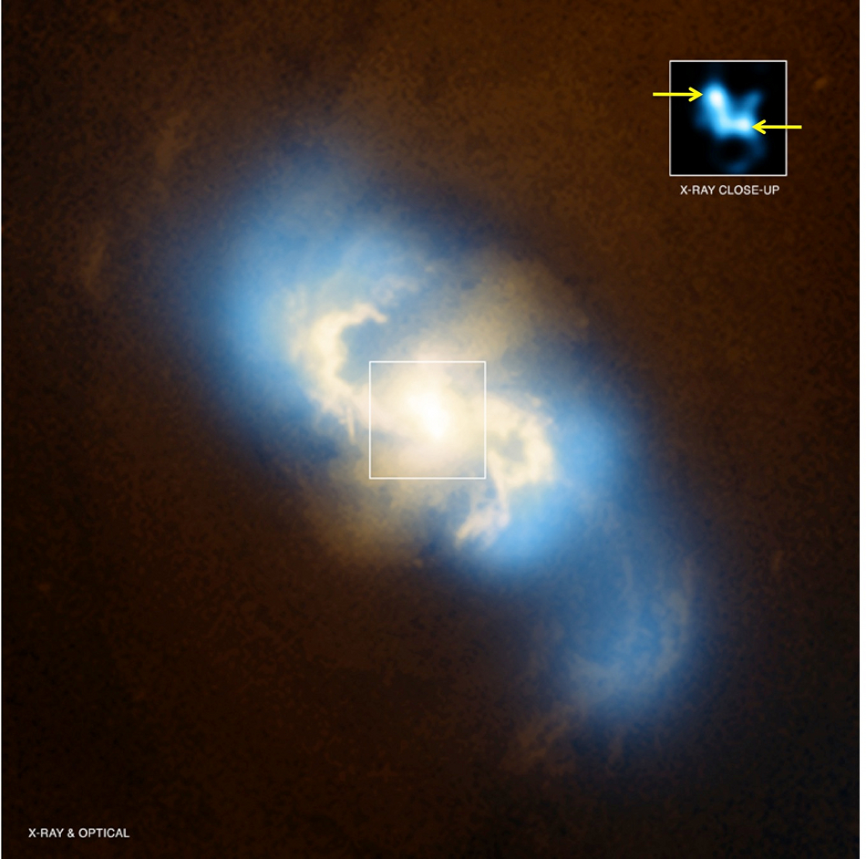 X-ray and optical image of NGC 3393