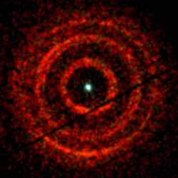 Swift XRT image of X-ray light echoes around black hole X-ray binary V404 Cygni