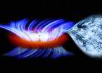 Artist impression of the black hole wind in IGR J17091-3624