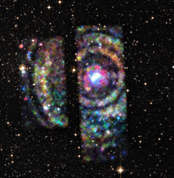 X-ray image of light echoes around Cir X-1