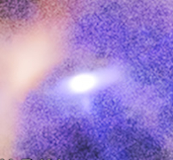Composite optical and X-ray image of supernova remnant G292; inset: close-up of the X-ray image of the neutron star